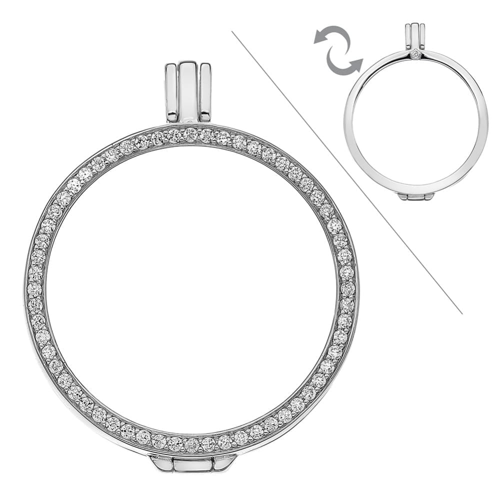Reversible Sterling Silver Keeper 33mm
