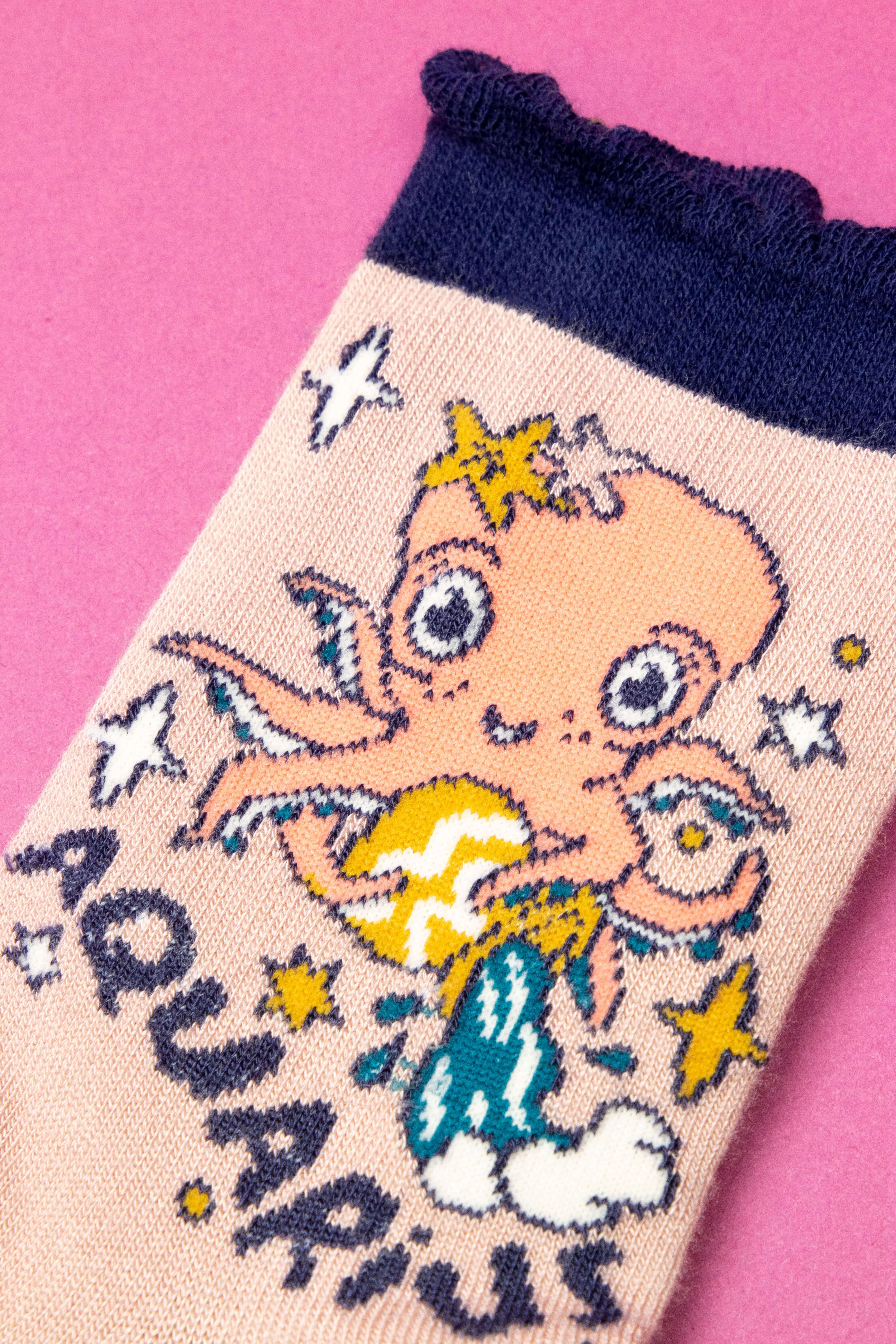Zodiac Ankle Socks Aquarius (20th Jan - 18th Feb)