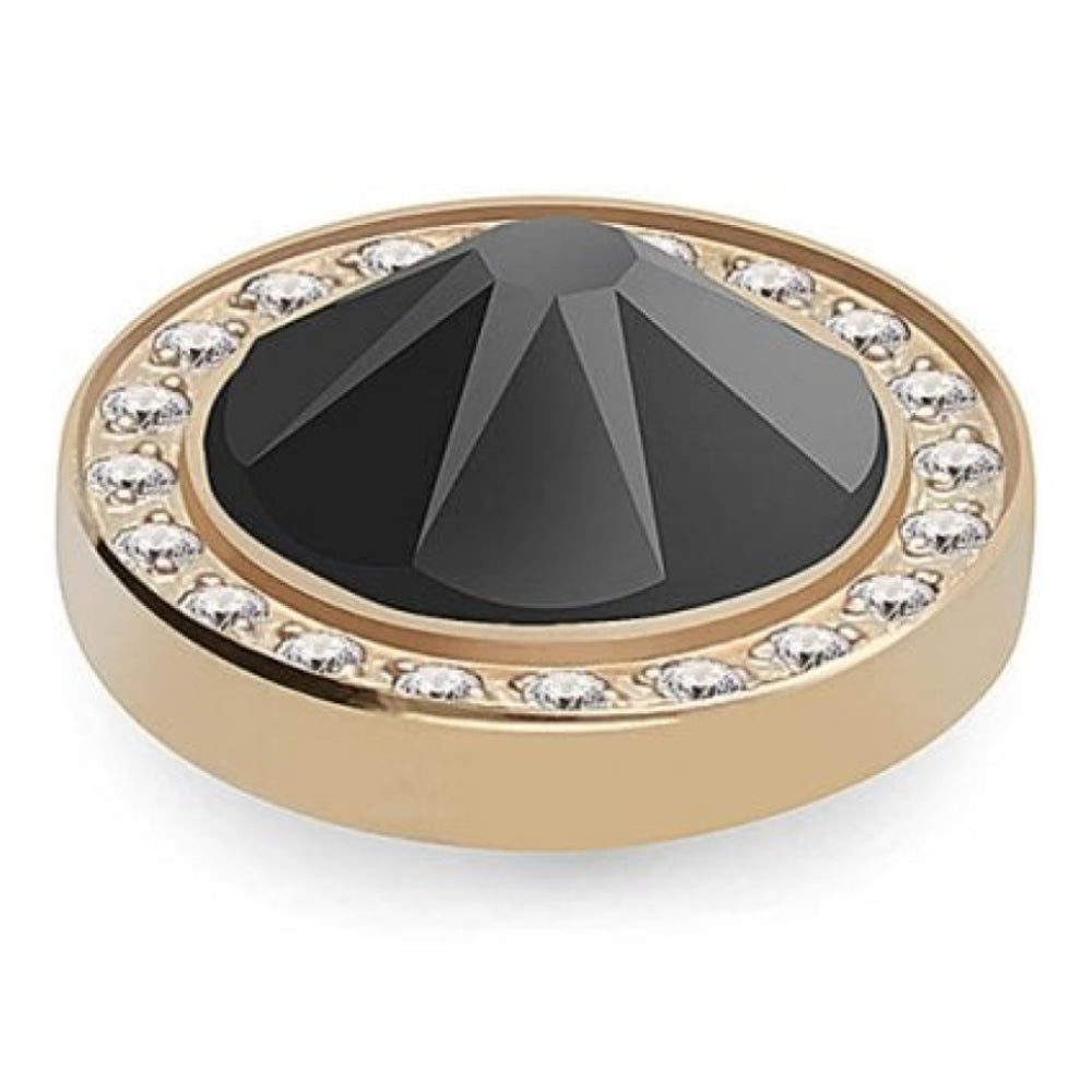 10.5mm Interchangeable Canino Deluxe Jet Crystal Top in YG