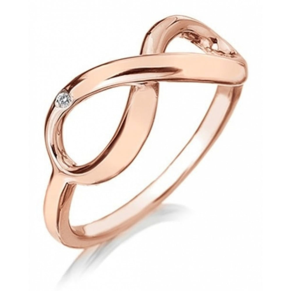 Rose Gold Plated Sterling Silver Infinity Ring