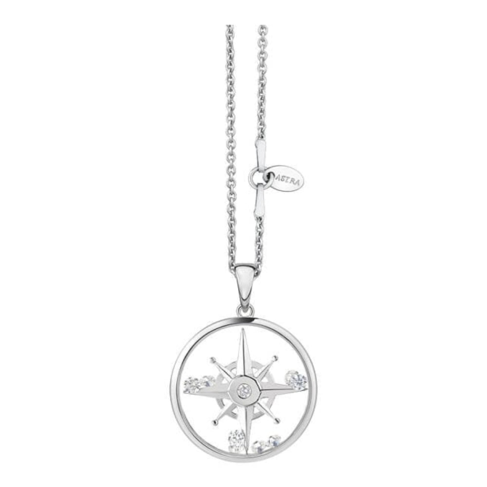 Compass Star 20mm Necklace (PA5417 CZ)