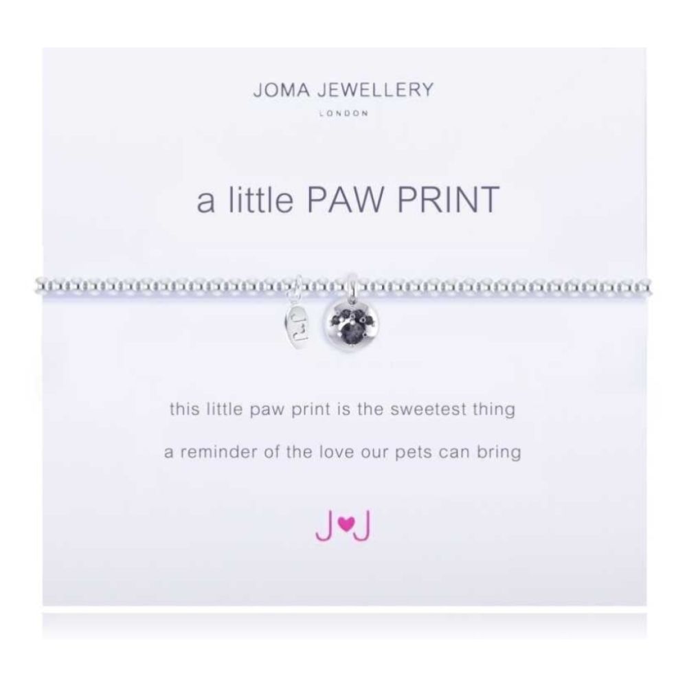 a little PAW PRINT - silver bracelet