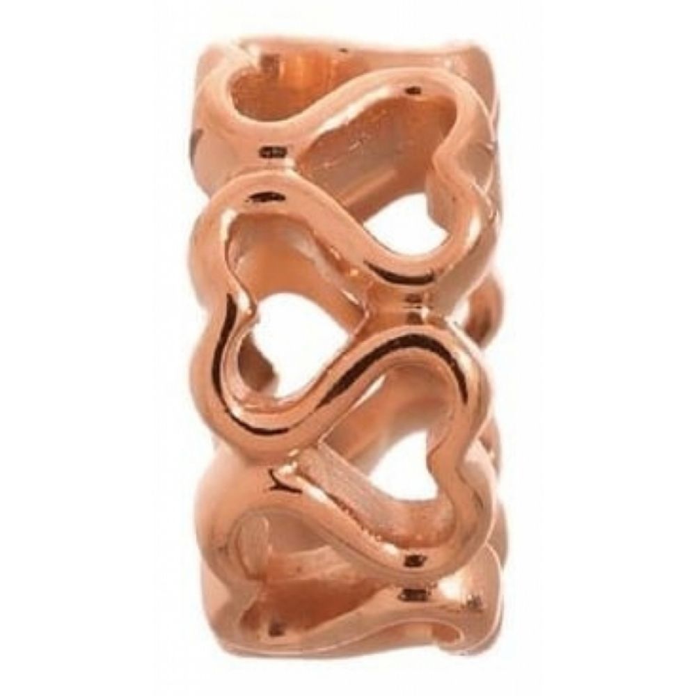Rose Gold Multiple Hearts Charm