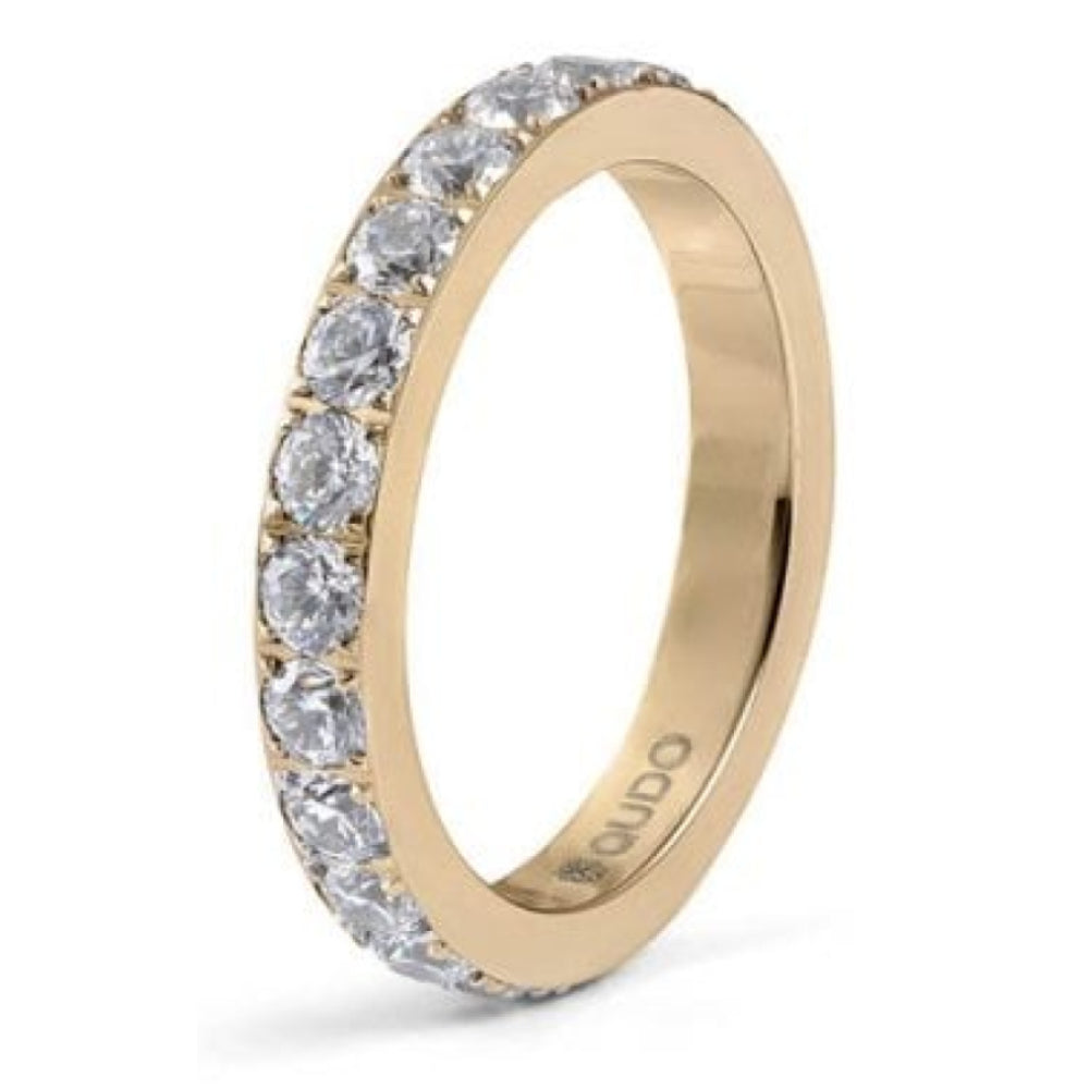 Eternity Yellow Gold Big Spacer Ring