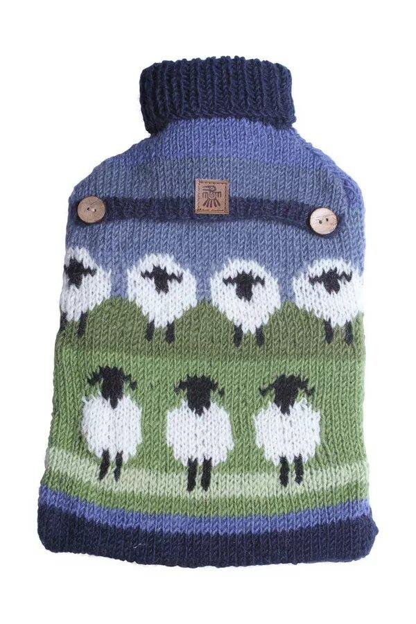 Flock Of Sheep Hot Water Bottle Cover