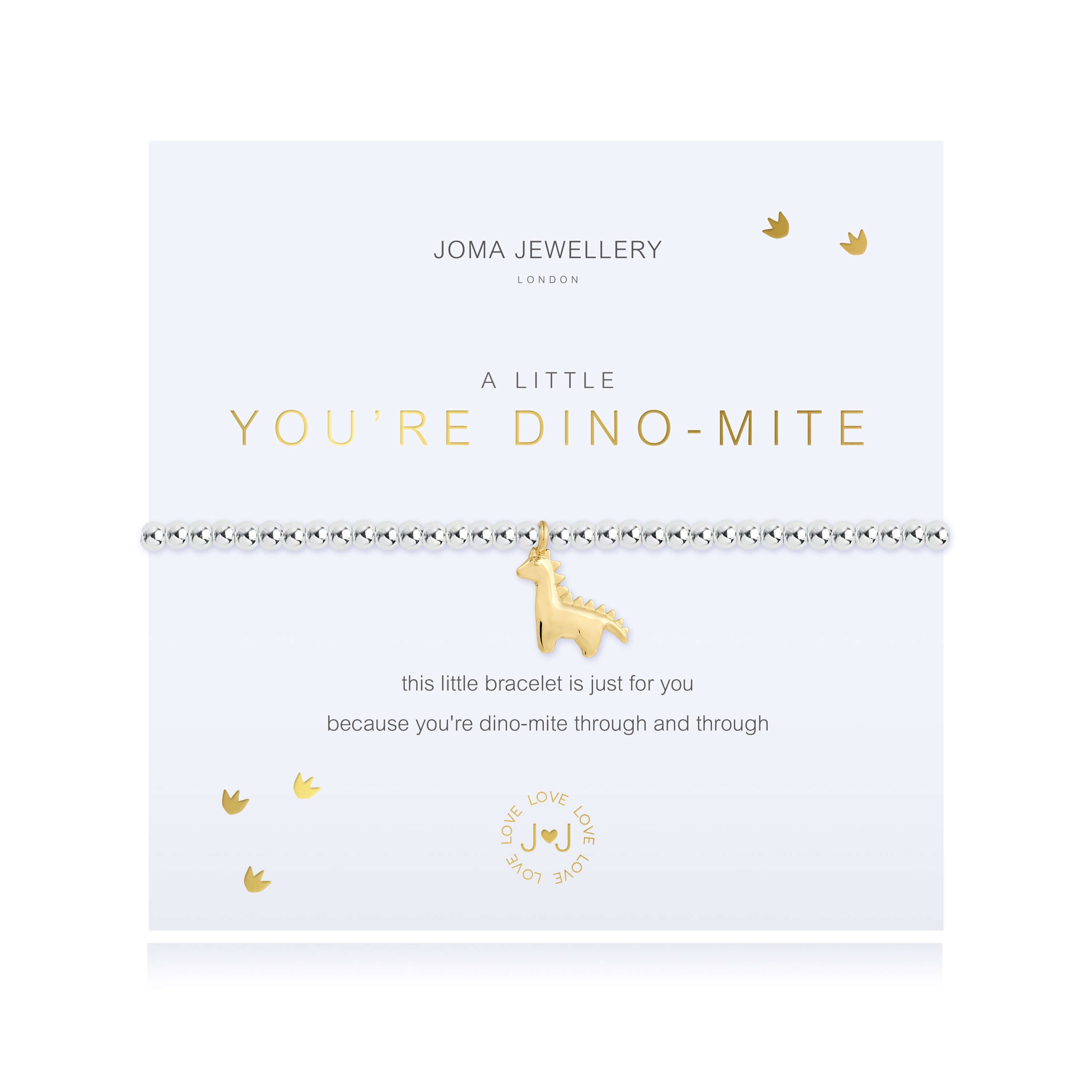 A Little | Youre Dino-Mite! | Silver | Bracelet | 17.5cm Stretch