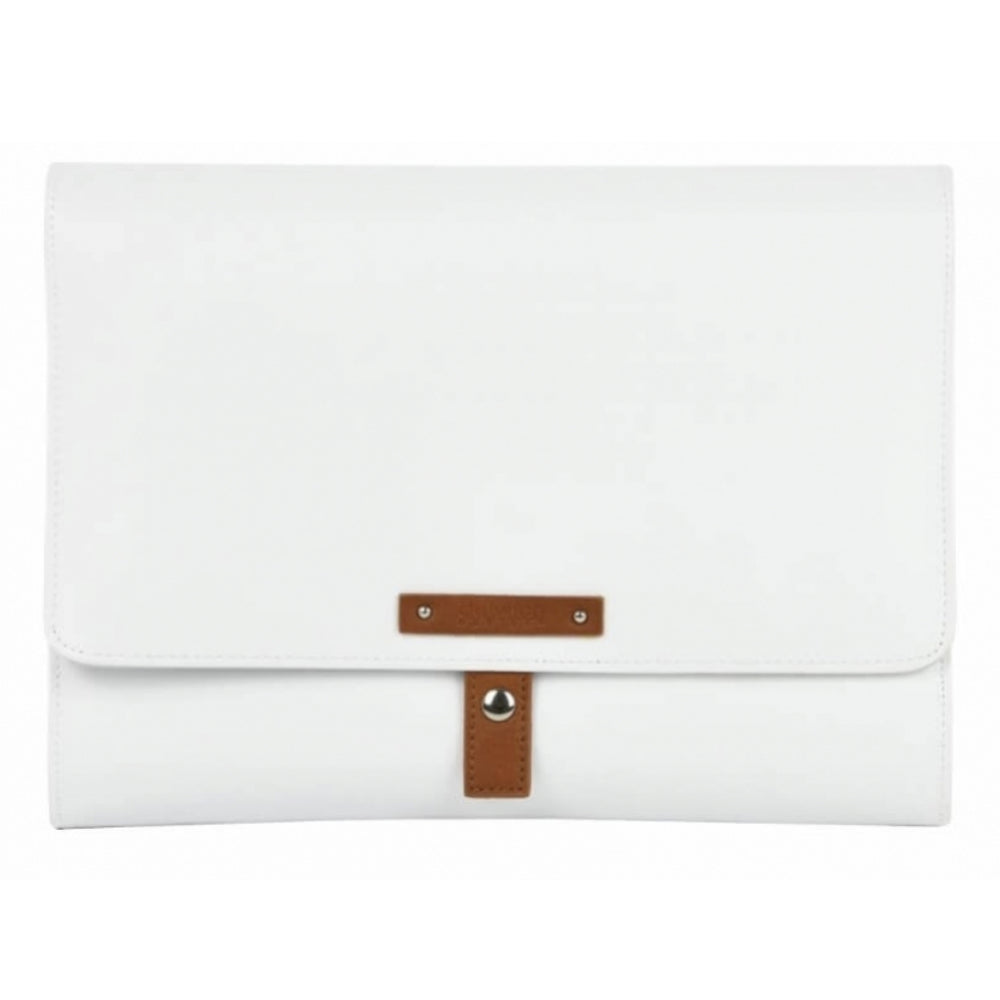 White/Tan Premium Leather Jewellery Portfolio
