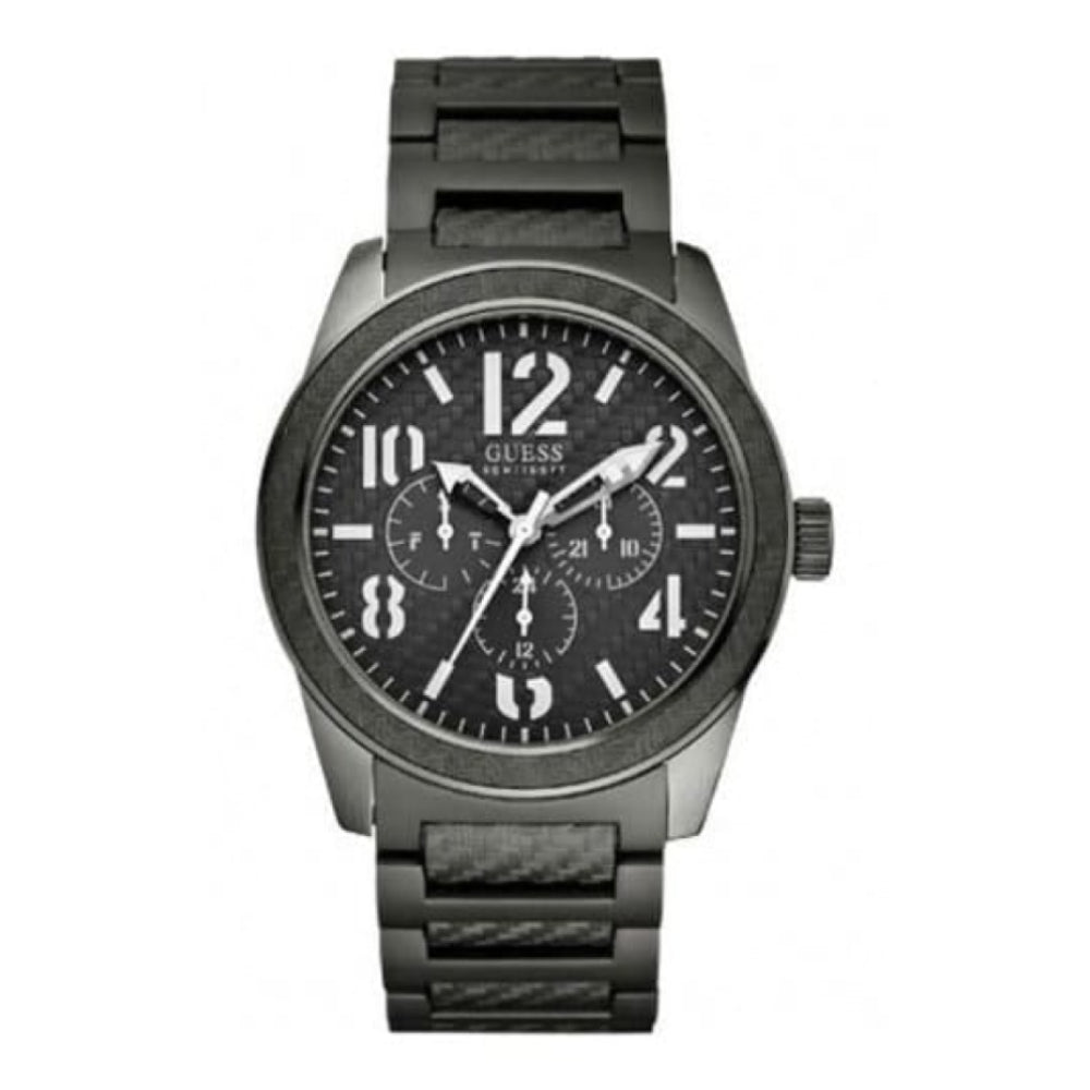 Gents 'Punched' Grey Stainless Steel Watch