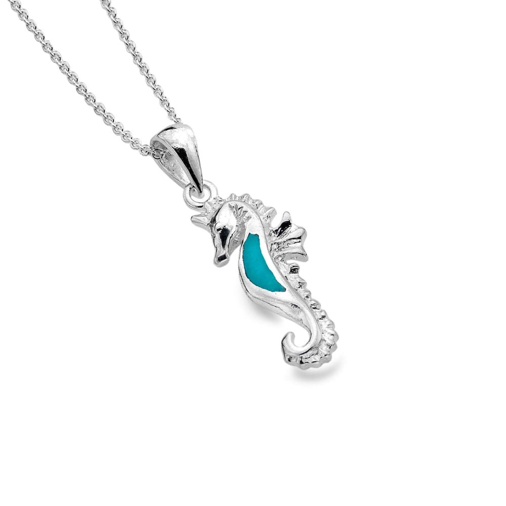 Turquoise Seahorse Pendant Necklace