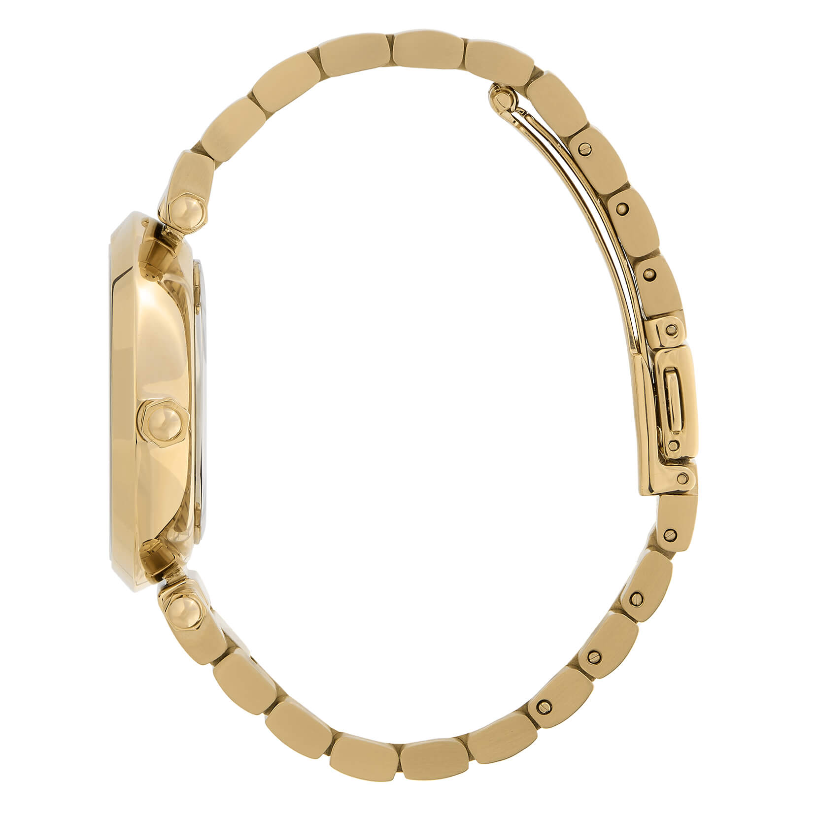 Signature Floral T-Bar Green & Gold Bracelet Watch