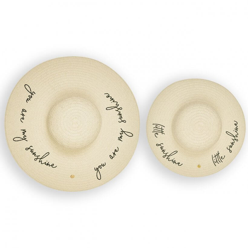 Straw Hat Set | Mummy And Baby | Natural