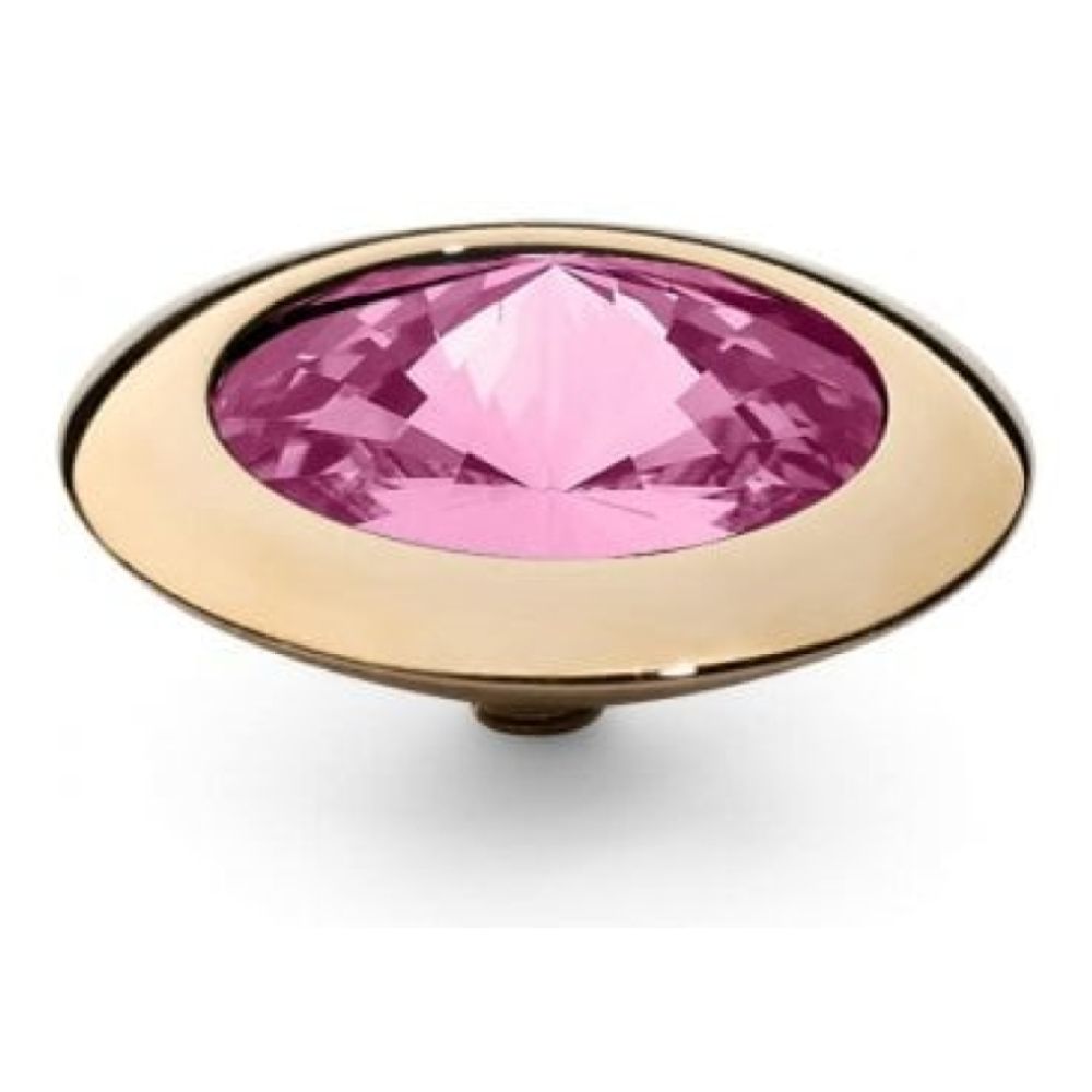 Famosa Gold 16mm Tondo Ring Top Rose