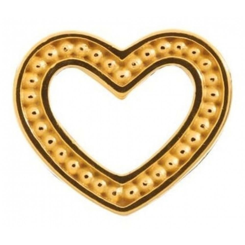 Gold Plated Heart Dots Charm