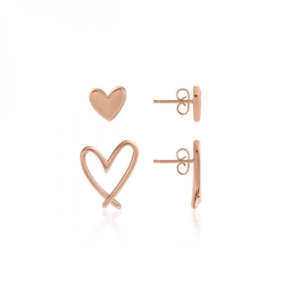 Florrie | Rose Gold | Heart Stud | Earrings