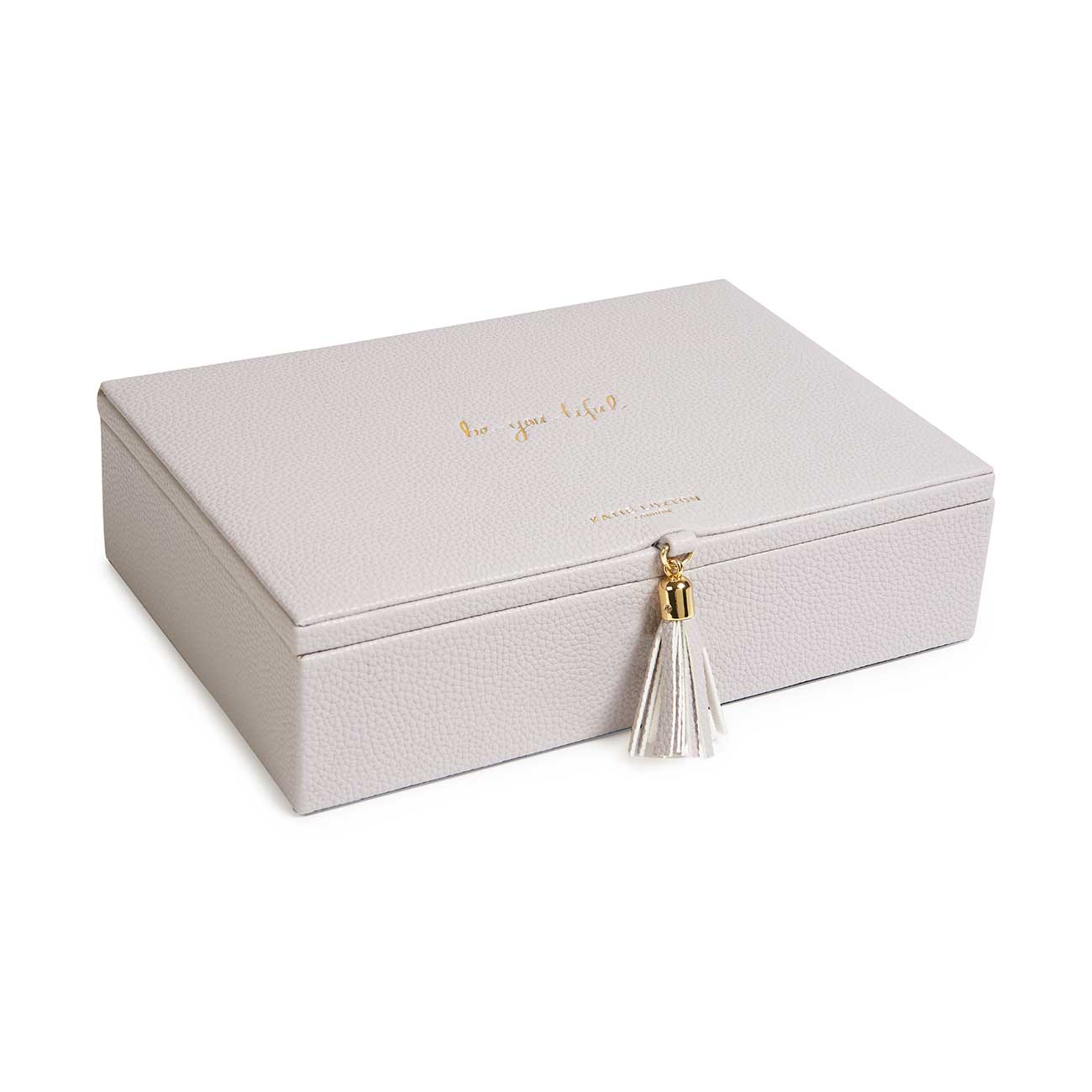 Tassel Jewellery Box | Be-You-Tiful | Grey