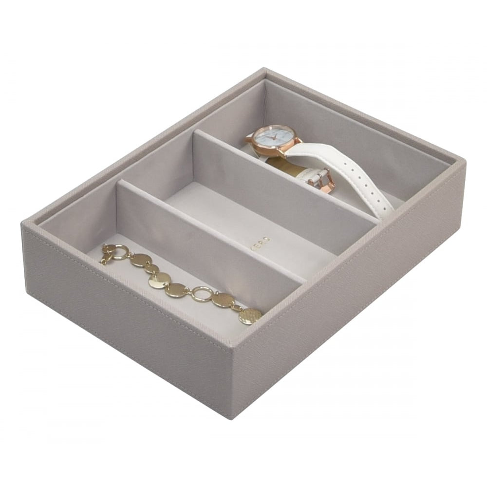 Taupe & Grey Deep 3 Section Classic Stacker