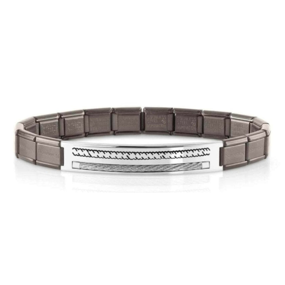 Trendsetter Bracelets In Satin Steel Fin, Gray (028_Cable)