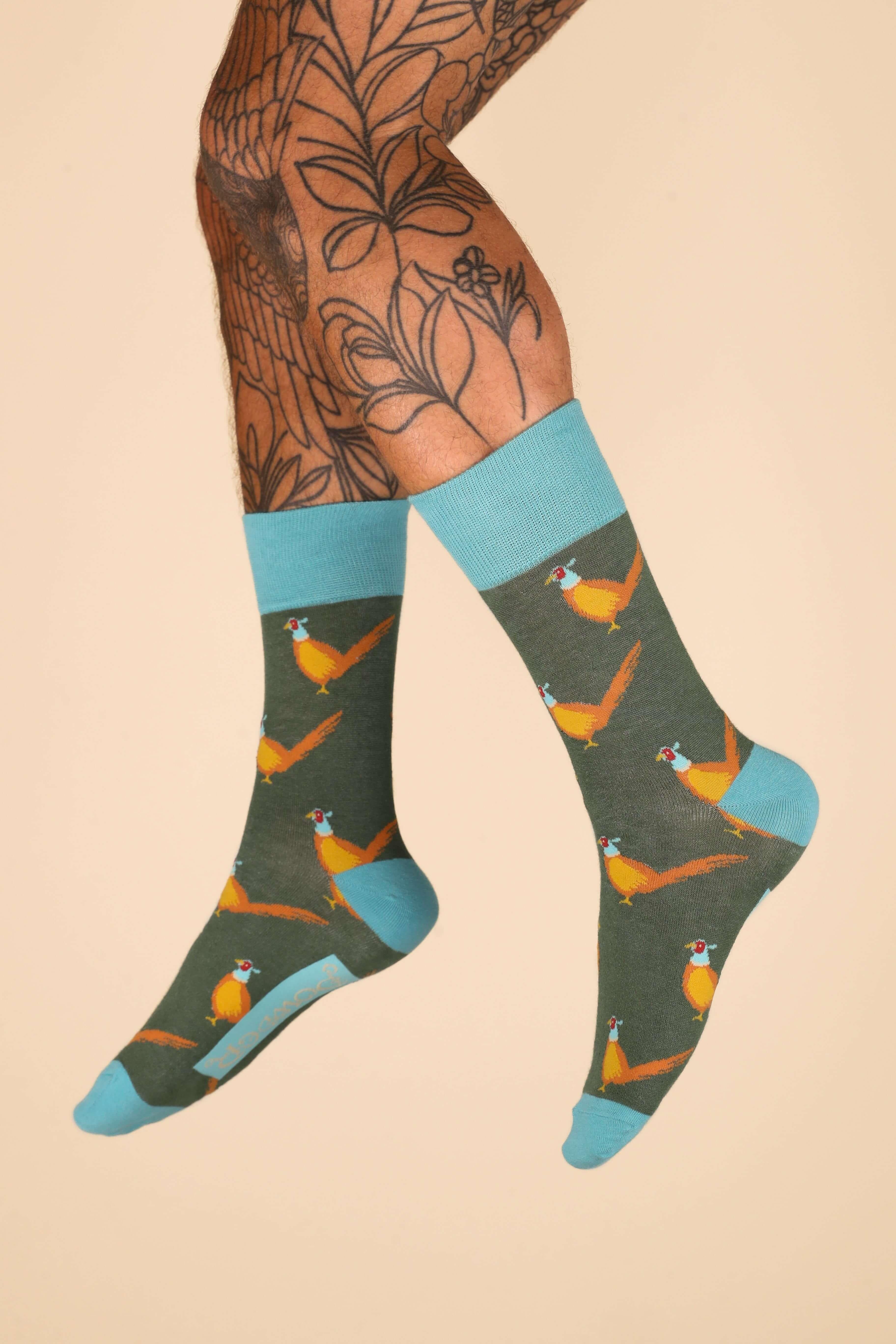 Men's Pheasants Socks - Racing Green