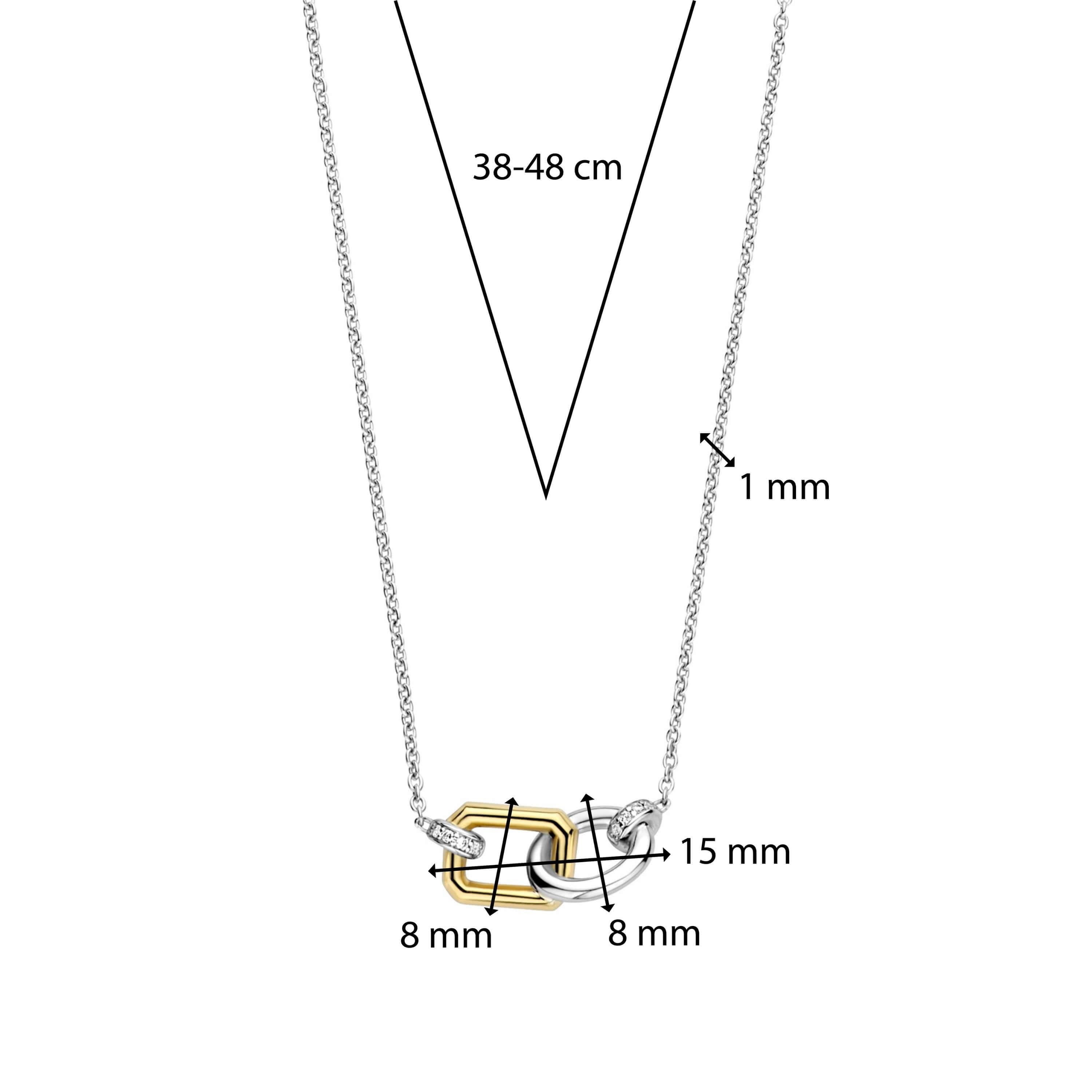 Statement Gold & Silver Chain Necklace