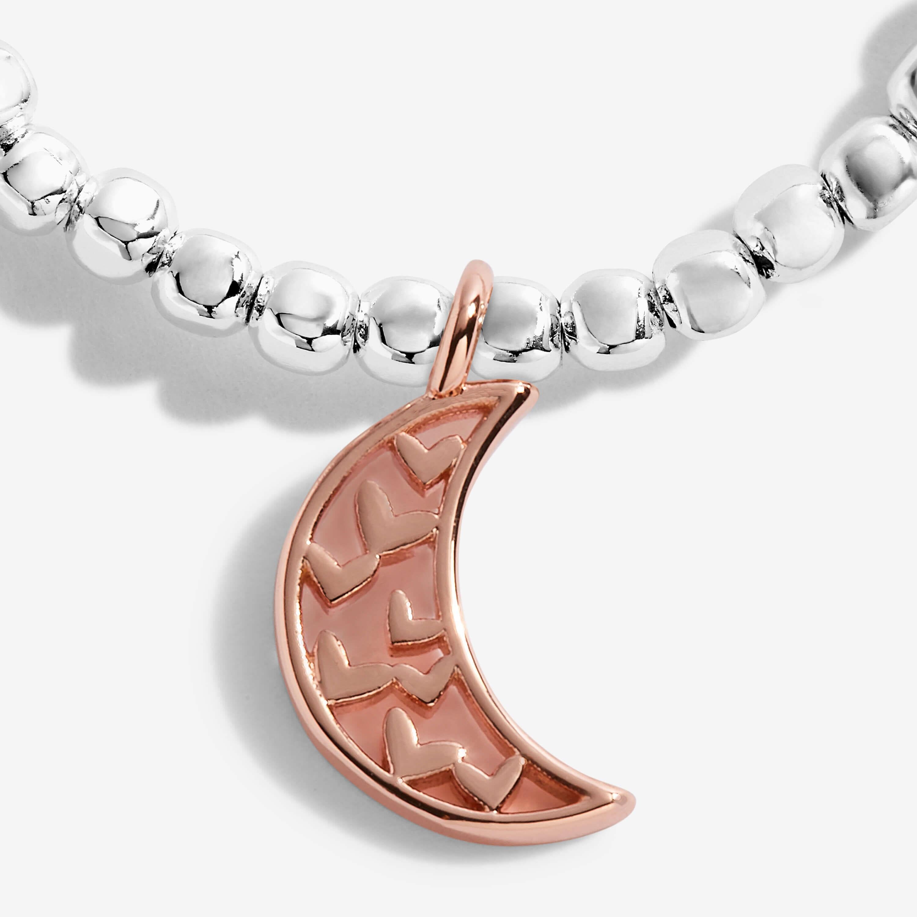 Radiance A Little | Love You To The Moon And Back | Silver | Bracelet | 17.5cm Stretch
