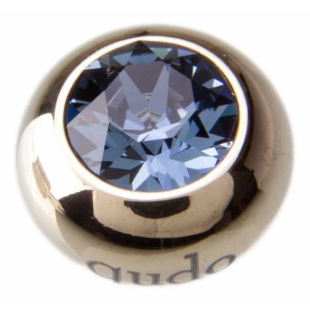 Famosa Gold 10mm Tondo Ring Top Denim Blue