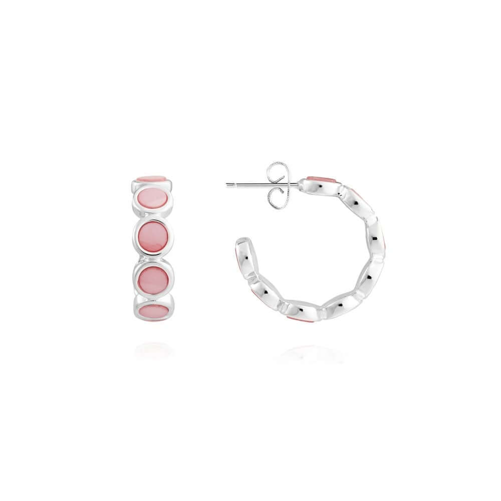 Treasure The Little Things Pretty In Pink Silver Earrings