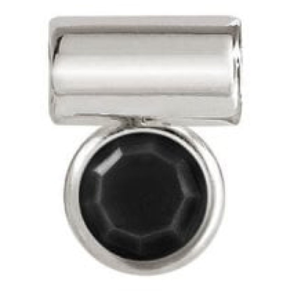 Seimia Round Black Cubic Zirconia Charm
