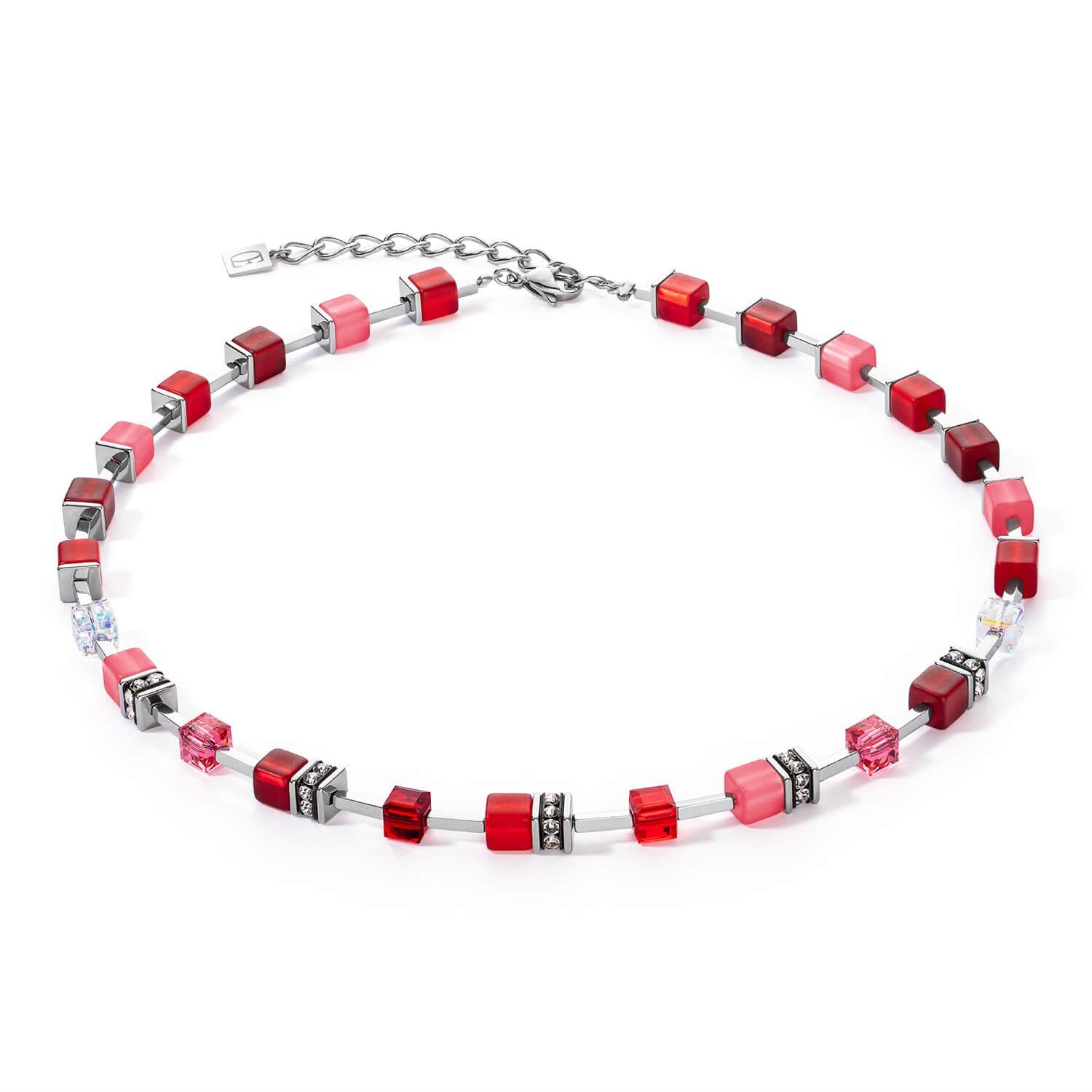 GeoCUBE Iconic Pure Necklace In Red