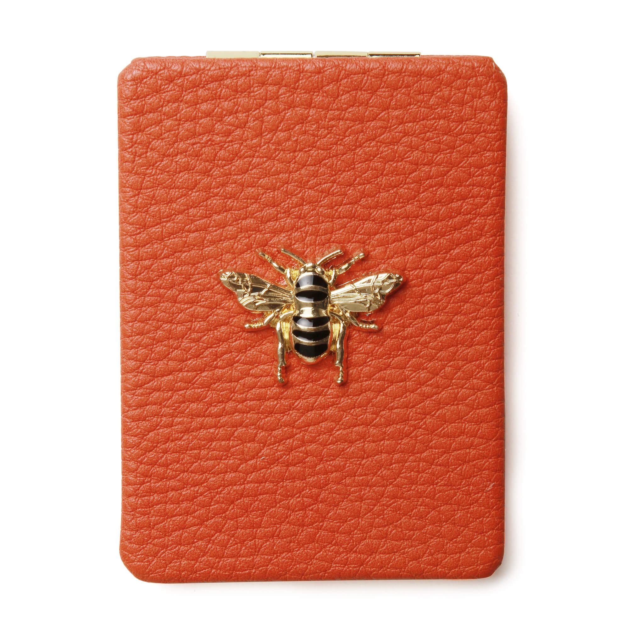 Oblong Compact Mirror Orange