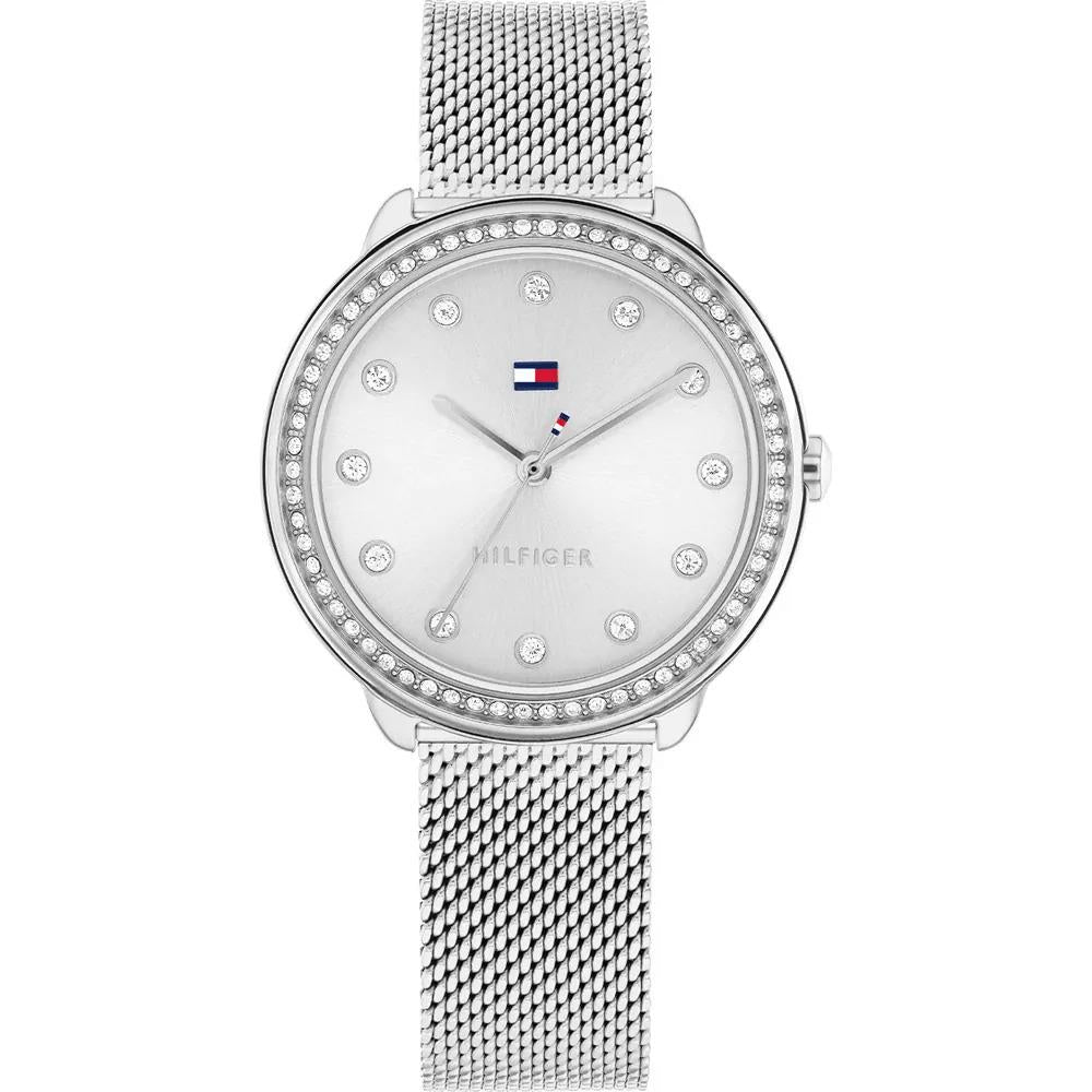 Demi Silver Dial & SS Mesh Bracelet Strap Ladies Watch