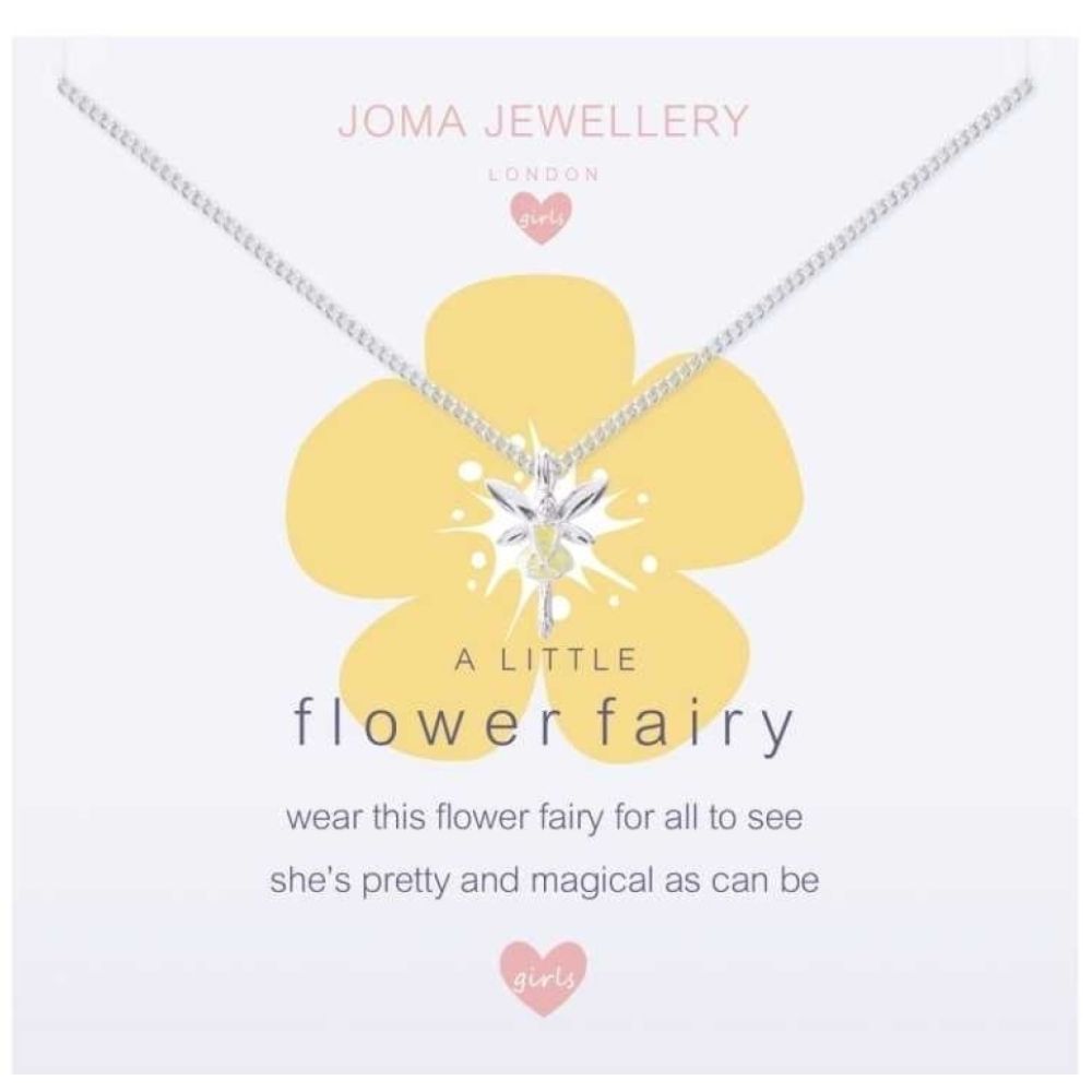 a little FLOWER FAIRY - buttercup - silver necklace