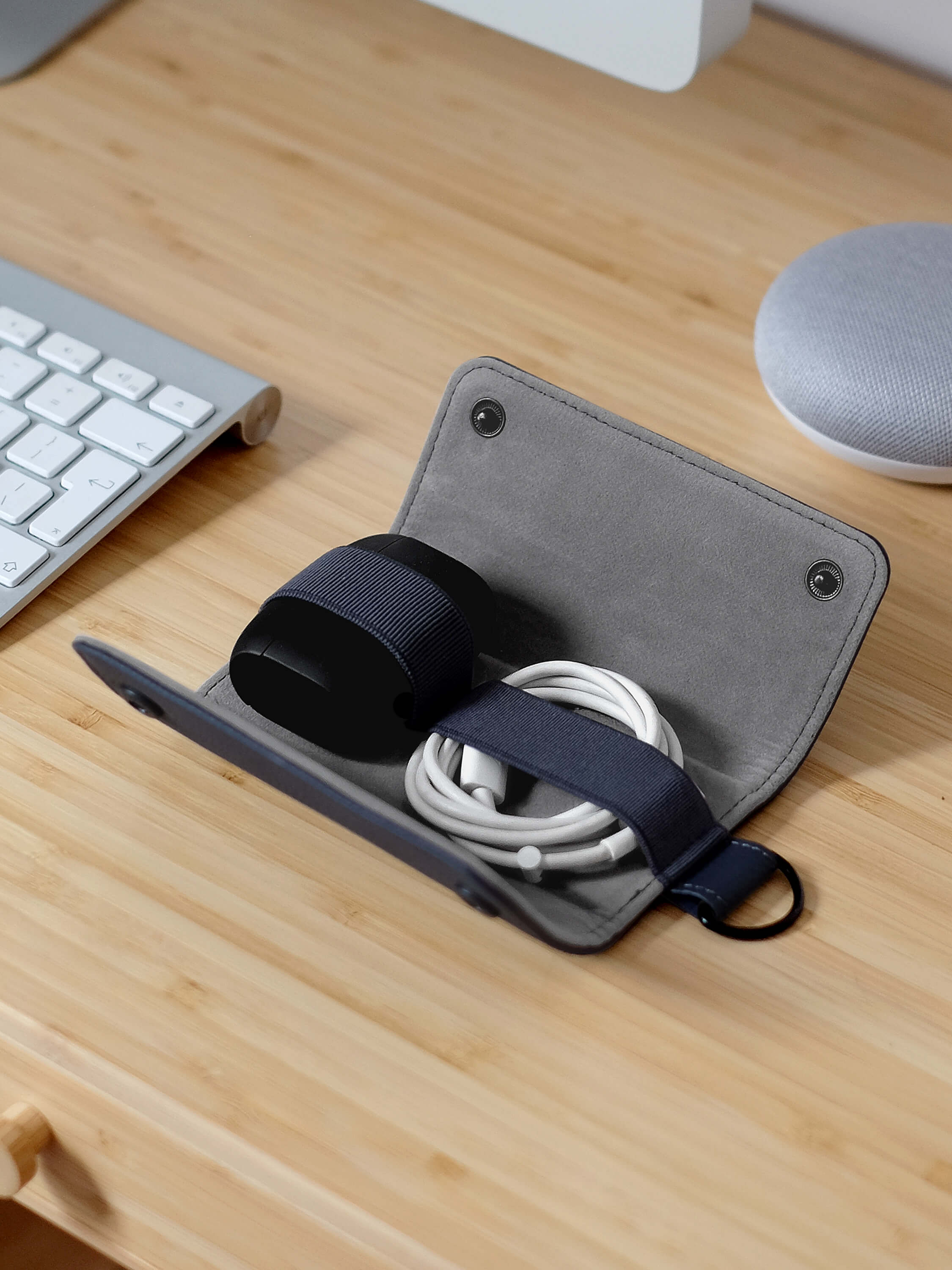 Navy Blue Compact Cable Tidy