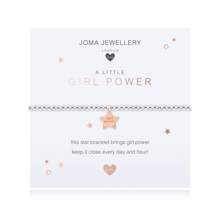 A Little | Girl Power | Silver | Bracelet | 15.5cm Stretch