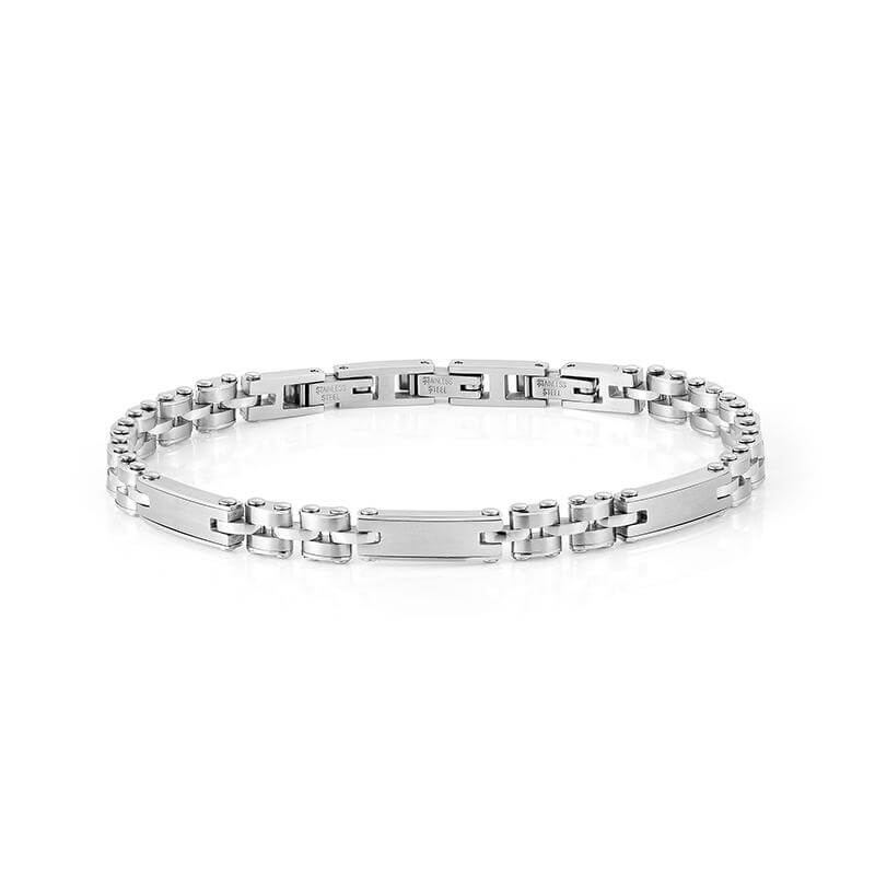 Strong Gents Bracelet In Steel Mixed 4