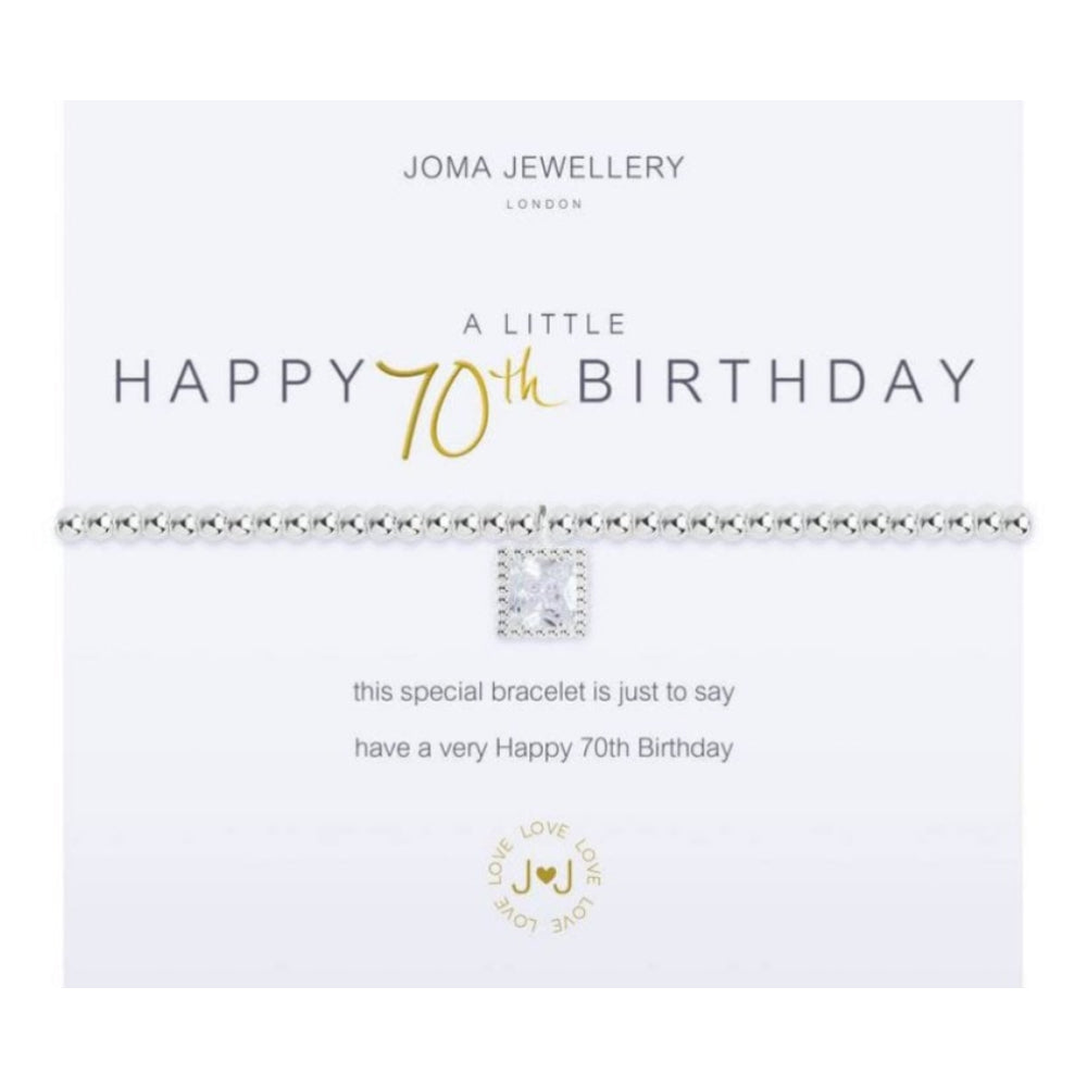 A Little Happy 70th Birthday Bracelet