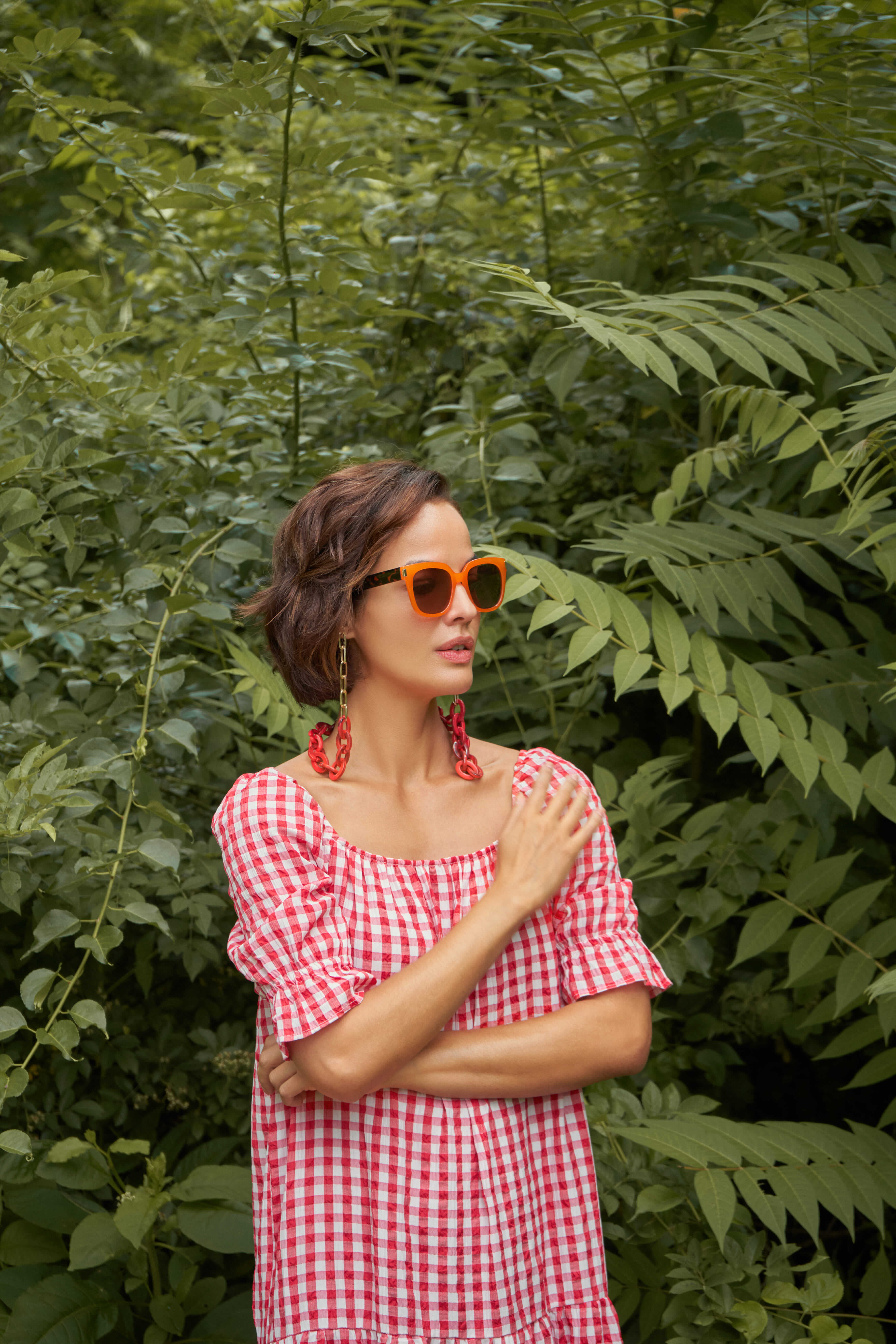 Sunglasses Chain - Block Ruby