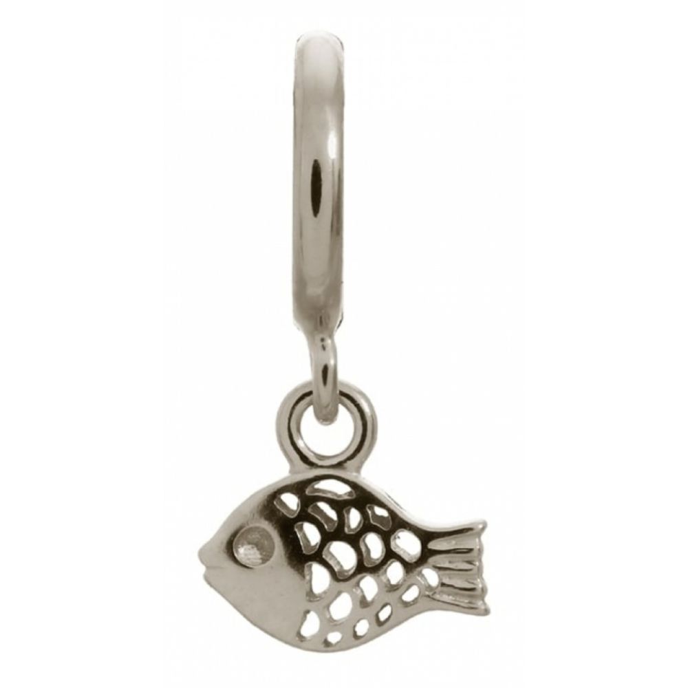 Sterling Silver Hanging Fish Charm