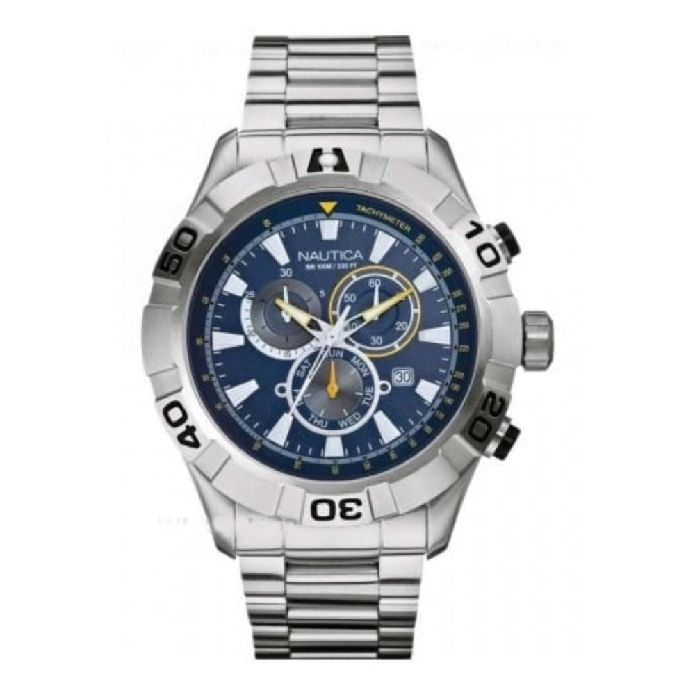 Gents Chronograph Blue Dial Stainless Steel NST 550 Watch