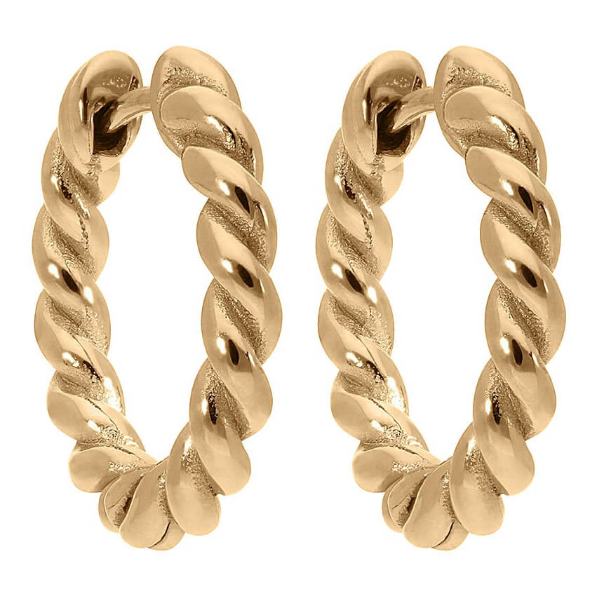 Interc Canetra YG Gold Ca.20mm Earring
