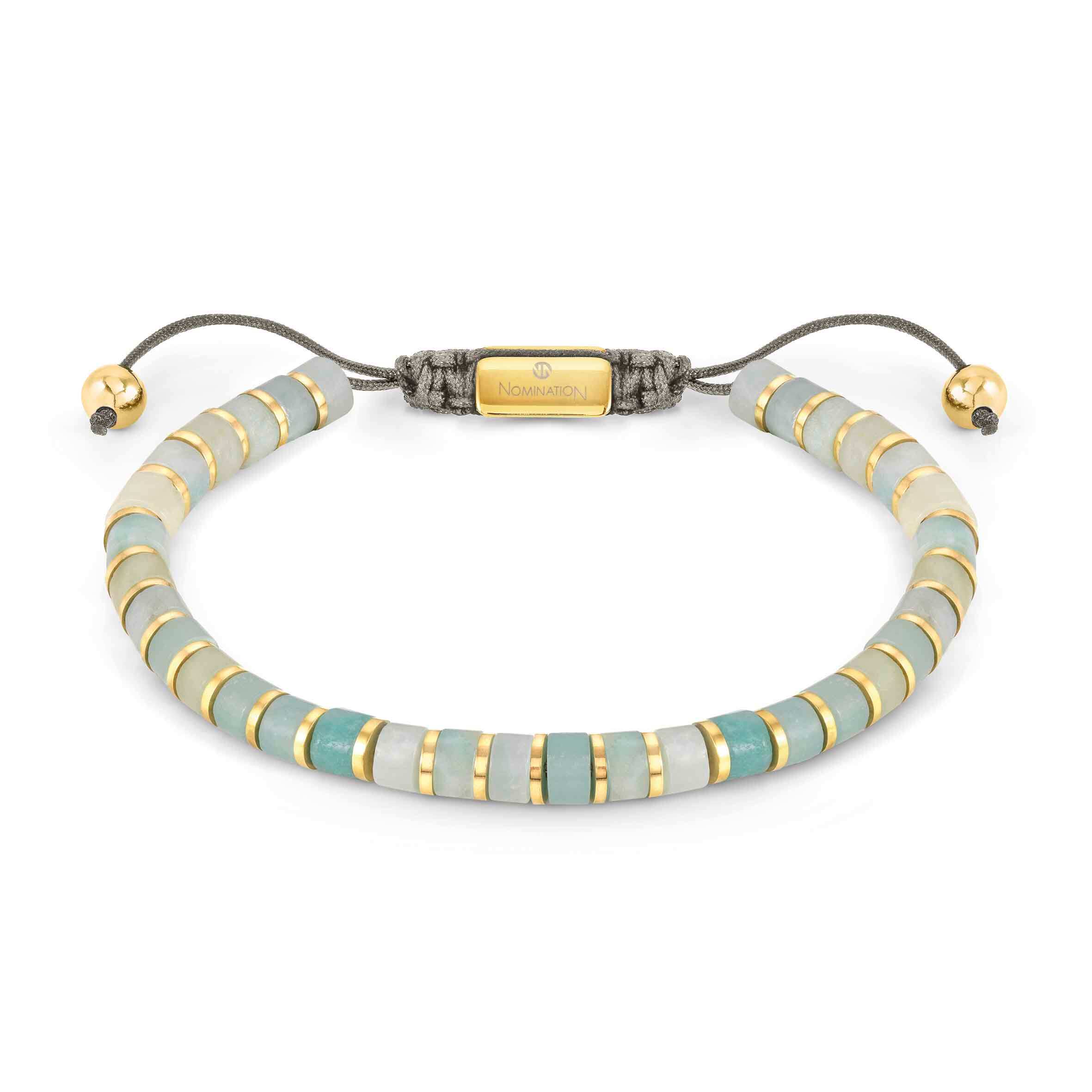 Instinct Style PVD Gold Amazonite Bracelet