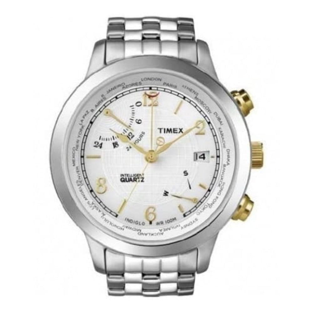 Intelligent Quartz World Time Stainless Steel Watch