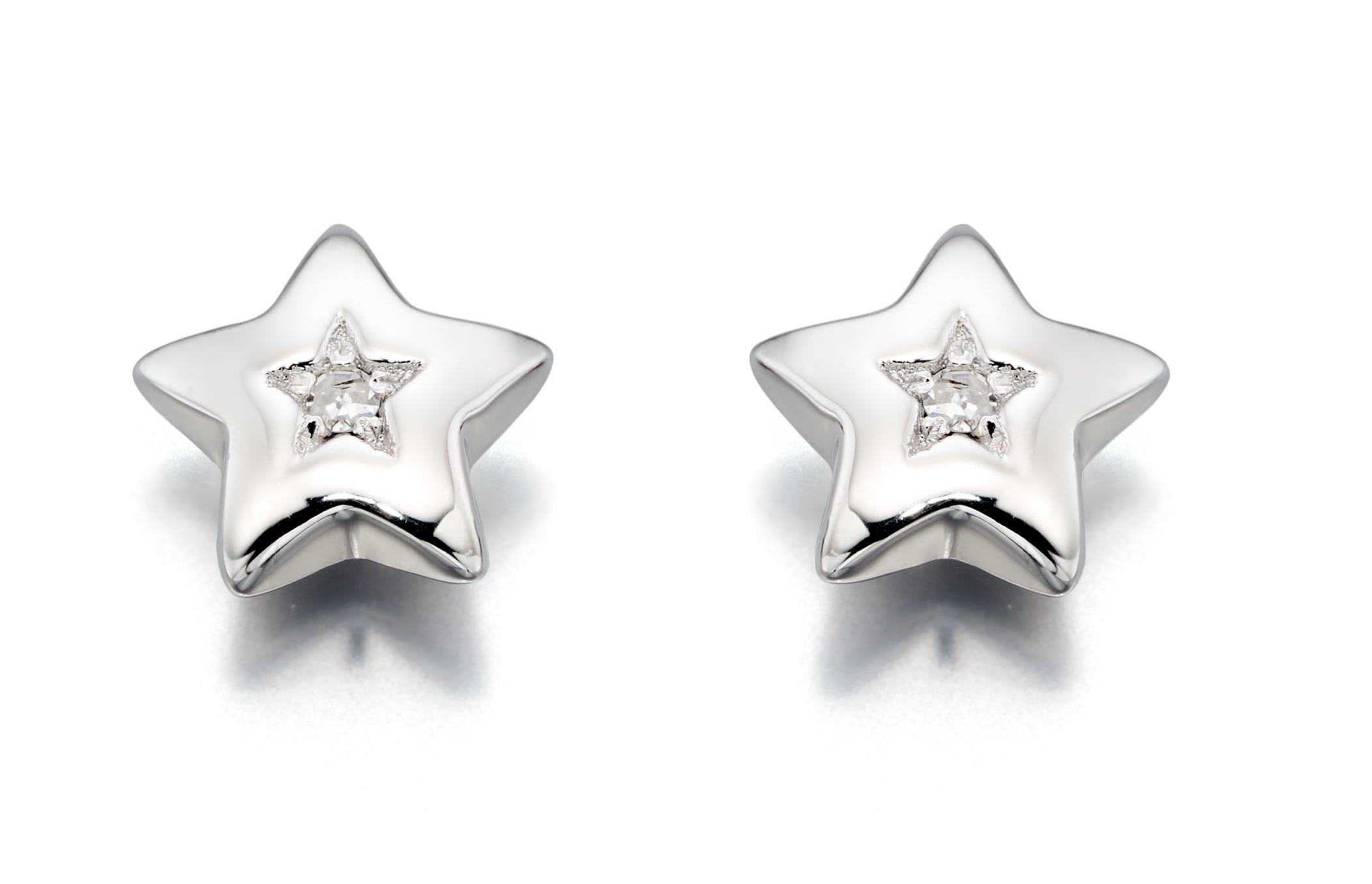 Noor - Diamond Star Stud Earring