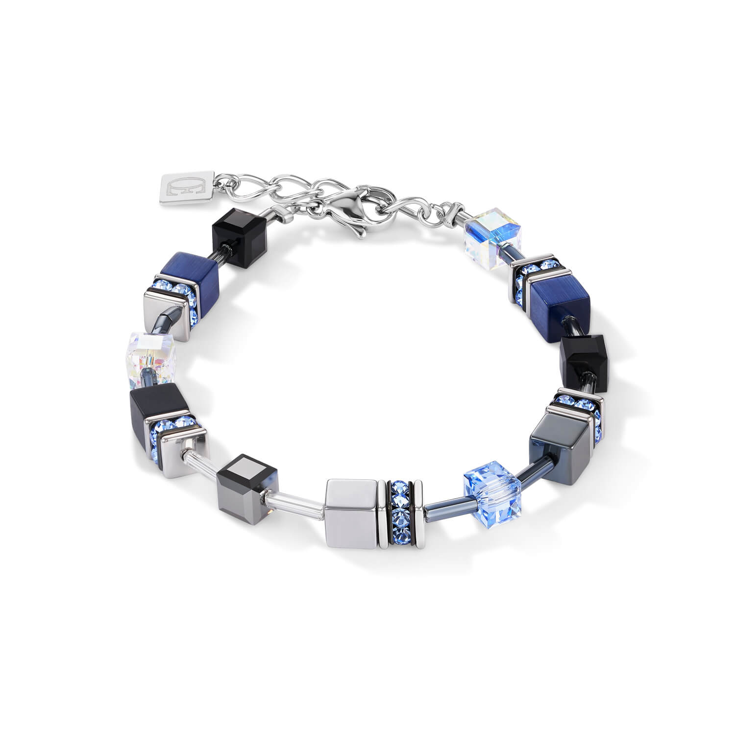 Medium Blue Geo Cube Bracelet