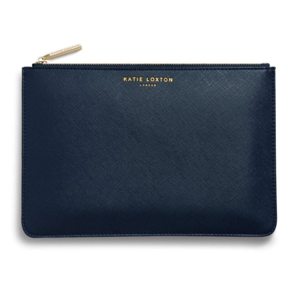 PERFECT POUCH GIFT SET - HAPPY BIRTHDAY! - Navy and Metallic Blue - 29x21x2.5cm (boxed)