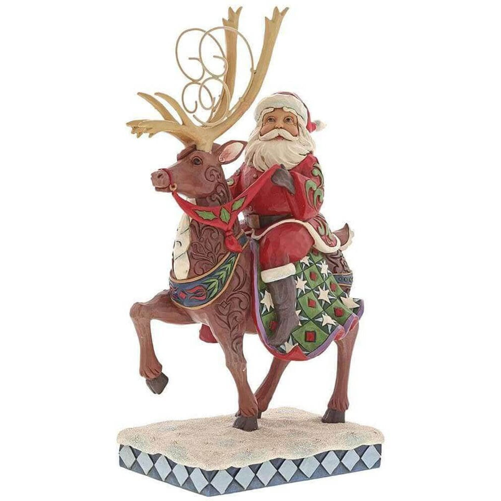 Santa Riding His Reindeer