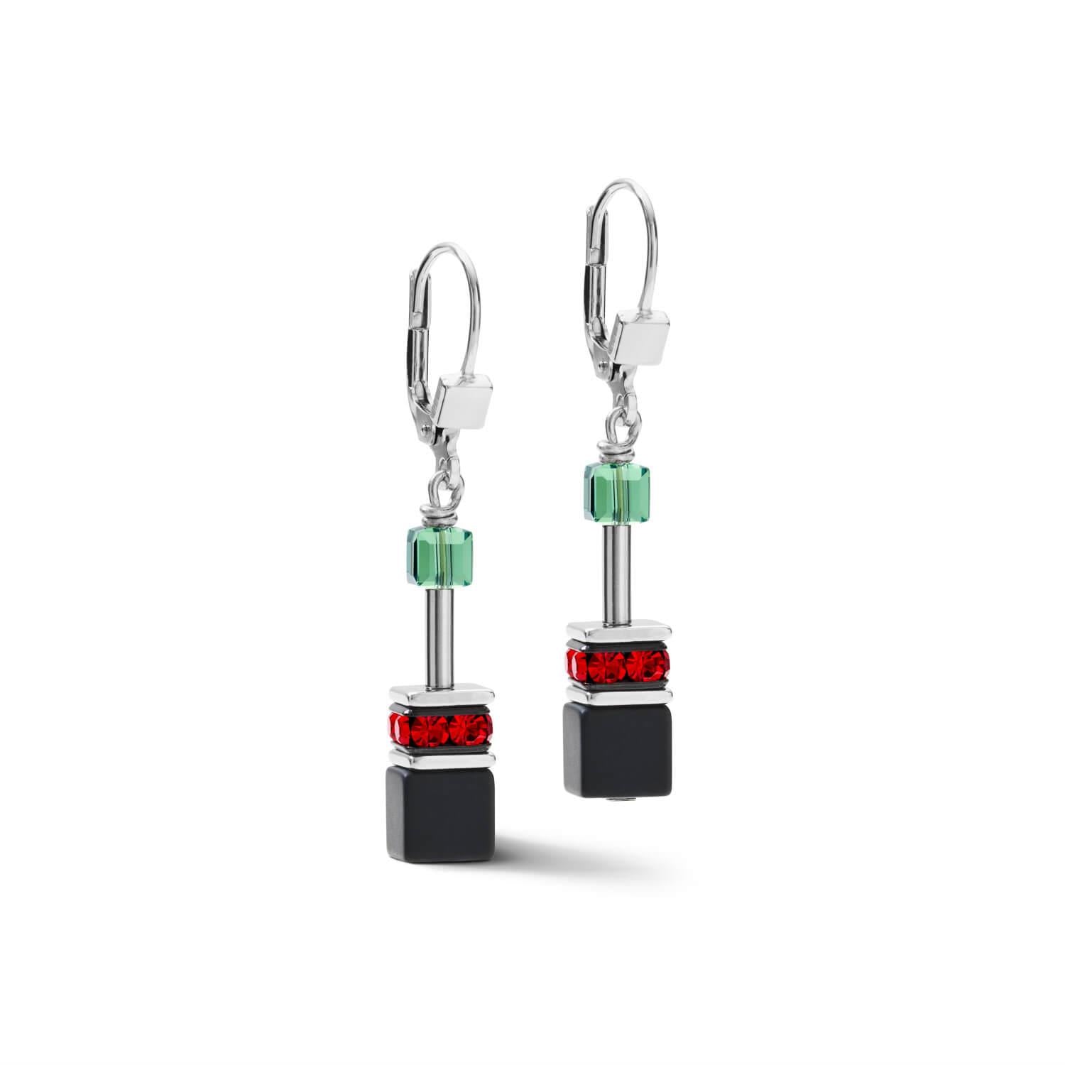 Onyx Multicolour GeoCUBE Pop Art Earrings