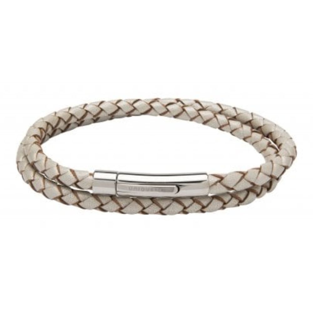 Pearl Leather Bracelet With Stainless Steel Clasp