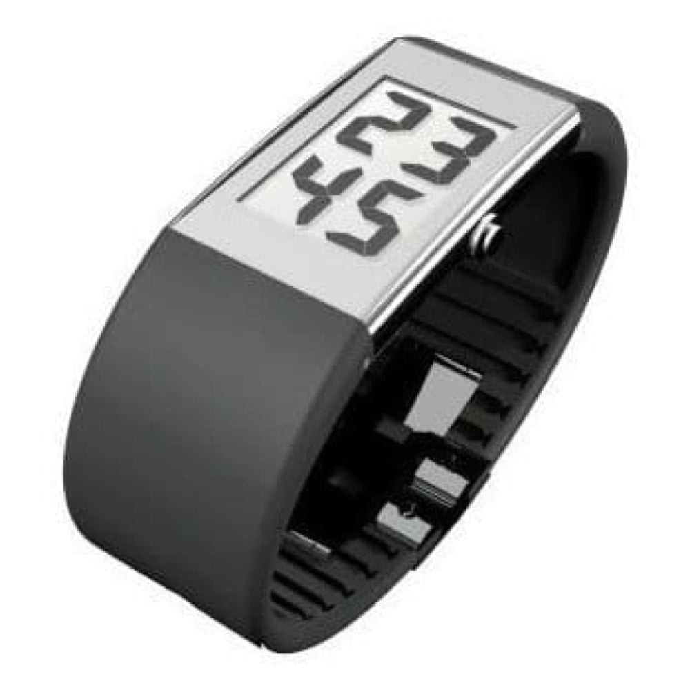Watch Ll Digital Mirrored Polished Stainless Steel Polyurethane Strap Watch