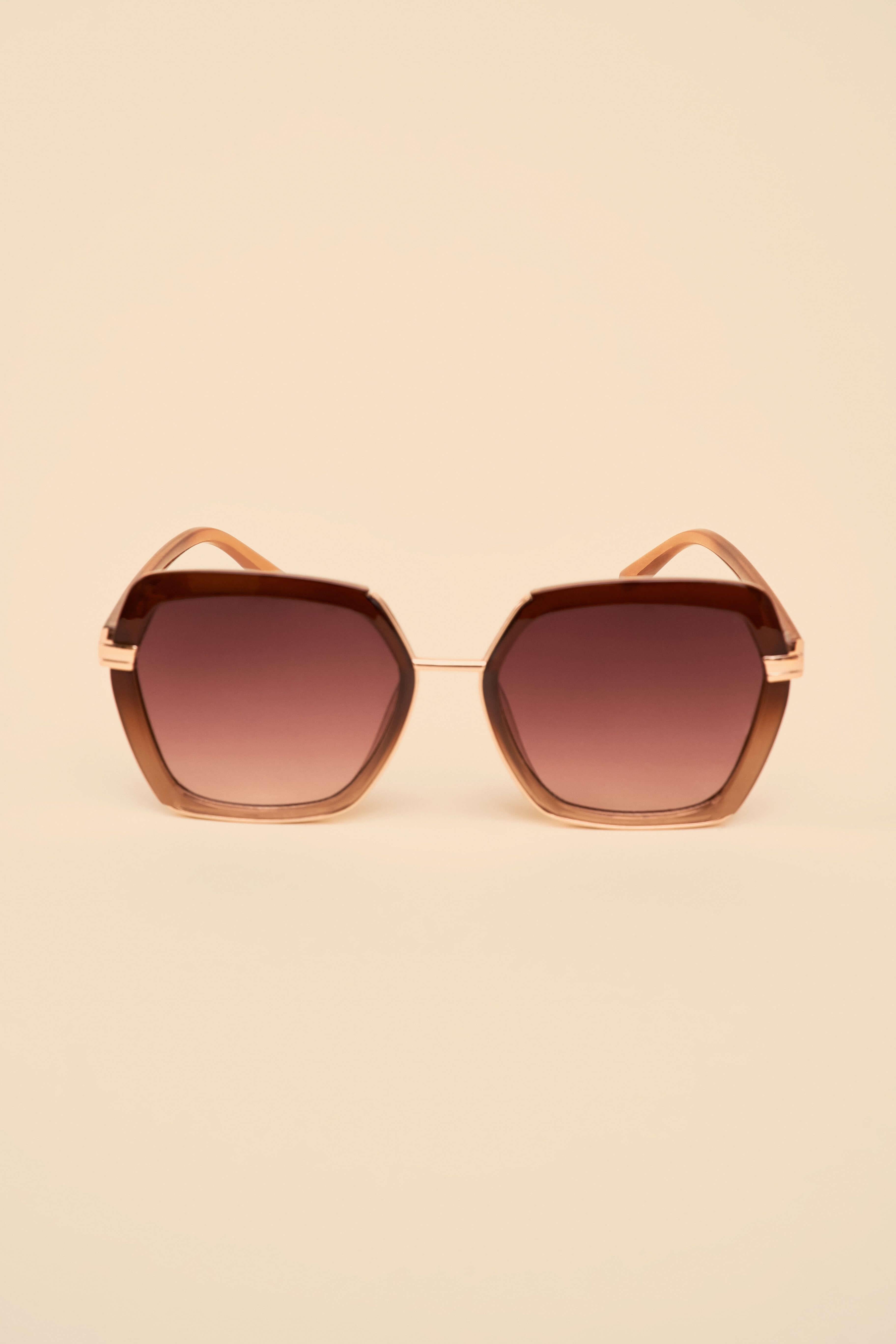Angelina Luxe Sunglasses - Mahogany