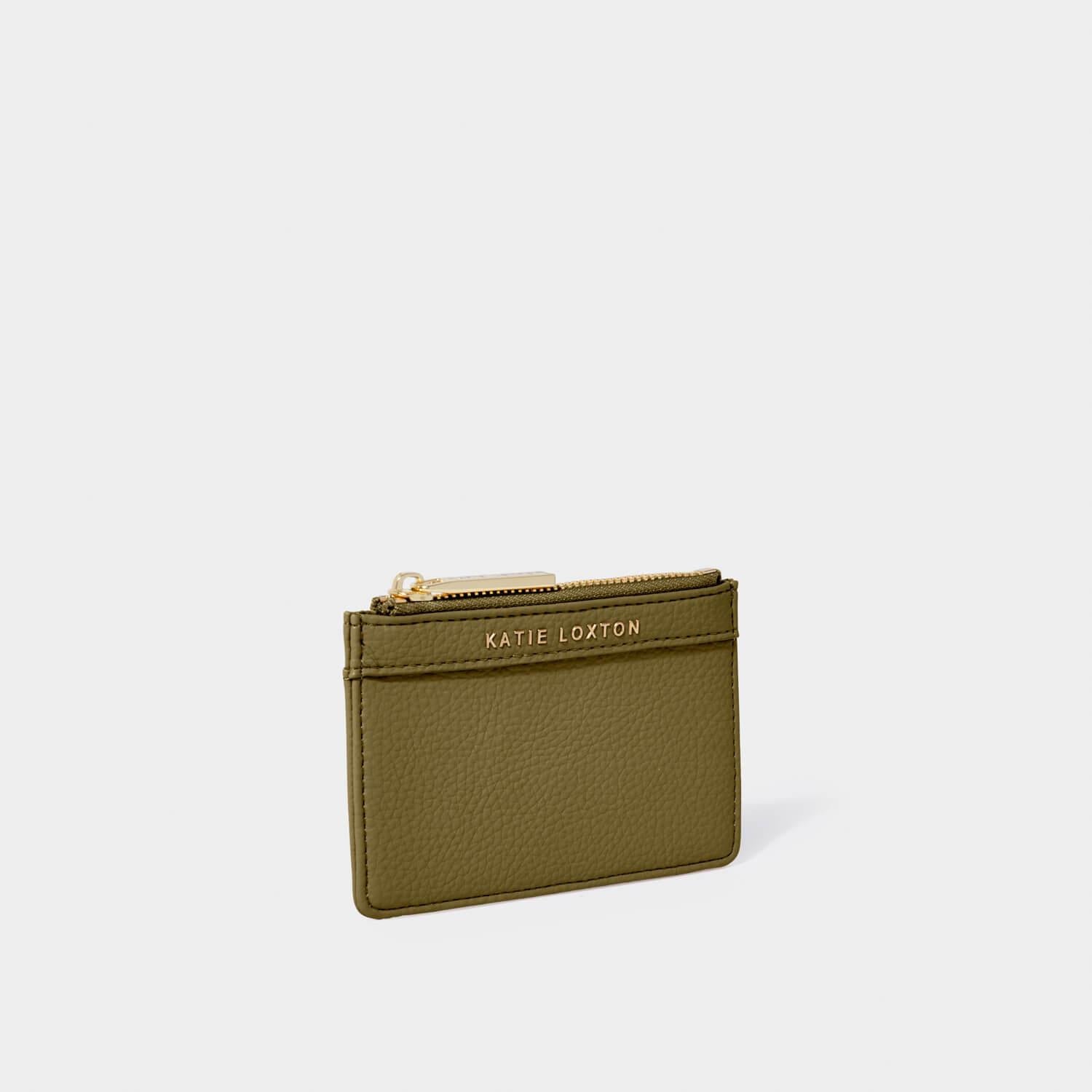 Cleo Coin Purse & Card Holder in Warm Khaki